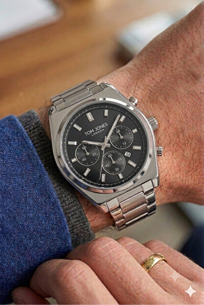 Tom Jones London Steel Case Steel Strap Special Luxury Series 2 Year Warranty...