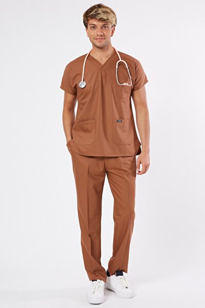 Owlet Medikal Costum chirurgical maro din Lycra
