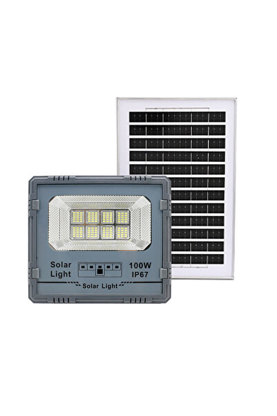 Jiayi Соларен LED прожектор, Мощност 200W, Автономност 12-16 часа, Пълен комп...