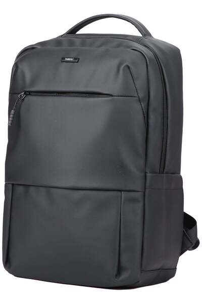 Timberly Premium Leather-Look Laptop Backpack with Mesh Padded Straps, Busine...