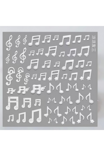 Choice A-25 Cute Cartoon Note Mini Wings Fish Board 3D Nail Art Decor Silicon...