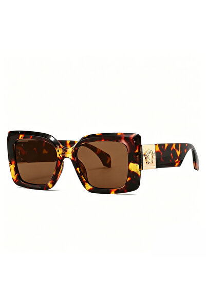 Choice1 C2 Vintage fashionable women's UV400 square oversized frame sunglasses