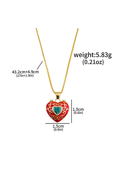 choice2 50cm N01210-01 Anime Sugar Sugar Rune Necklace Open Heart Diamond Sha...