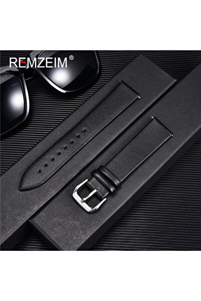 Choice35 16mm Black Leather Soft Watchband 12mm 14mm 16mm 18mm 20mm 22mm Wris...