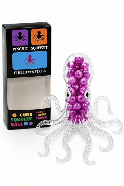 DAT Pearl Squishy Octopus Fidget Toy, Sea Animal Stress Relief Sensory Squeez...