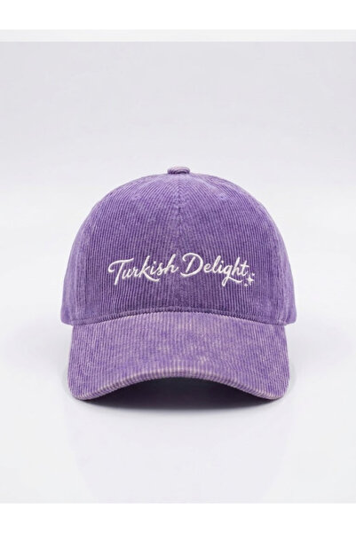 Hathub Club Turkish Delight Nakışlı Kadife Şapka / Kep