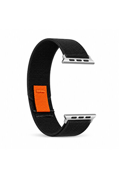 HYPERSOFT Apple Watch 3-4-5-6-7-8-9-10-Se Tüm Serilerle Uyumlu Bez Kumaş Spor...