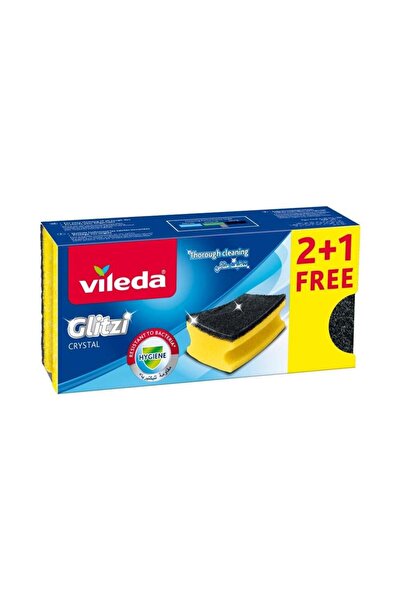 Gilda Vileda Dishwashing Sponges Glitzee Crystal 2+1 Free