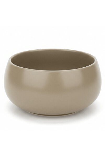 AKDC Luhpar Round Ceramic Bowl 600 ml | Taupe, Off White, Brown