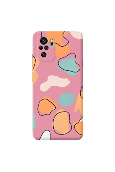 Other Xiaomi Redmi Note 10S Colorful spots Pink Colored Silicone TPU Θήκη