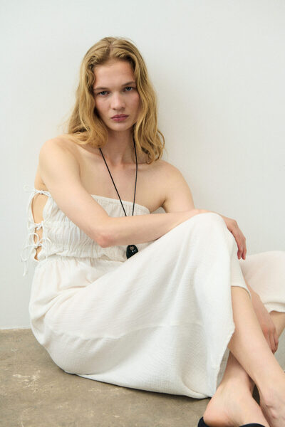 H&M Muslin Bandeau Elbise