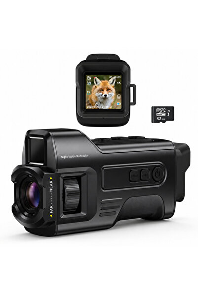 Velixo Monocular digital cu vedere nocturnă 4K, 36MP, IR 300m, Zoom 6X, Ecran...