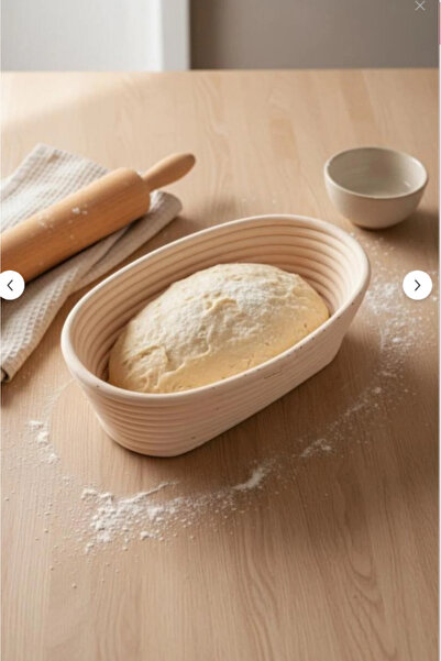 Bambum Puder - Ekmek Mayalama Sepeti Oval 35 Cm