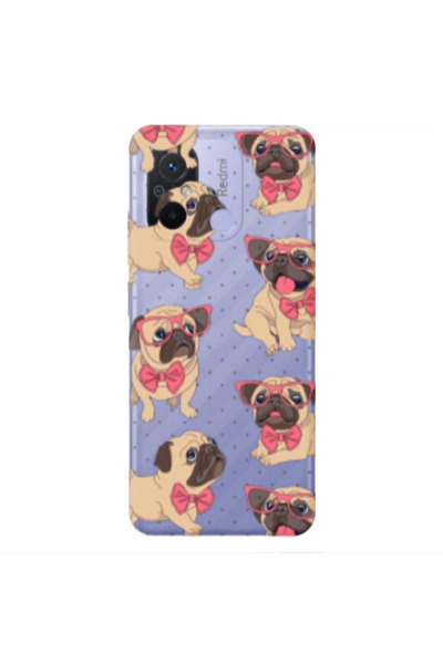 Other Xiaomi Redmi 12C Dog Spectacled Transparent Silicone TPU Θήκη