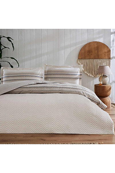Özdilek Coser Beige Single Quilted Duvet Cover Set Four Season Set