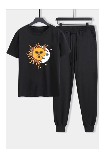 ZEMLİYA Sara Unisex Oversize Shorts Set Short Sleeve T-Shirt Comfortable Fit ...