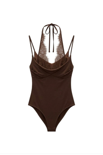 Genel Markalar Dantel detaylı bodysuit