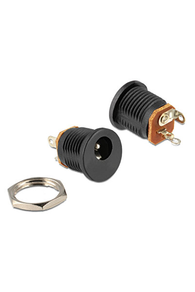 DELOCK βύσμα τροφοδοσίας DC 2.1 x 5.5mm 65503, μαύρο