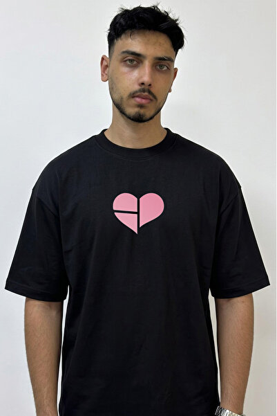 Anetos Blackpink_9 Design Printed Oversize Black T-Shirt