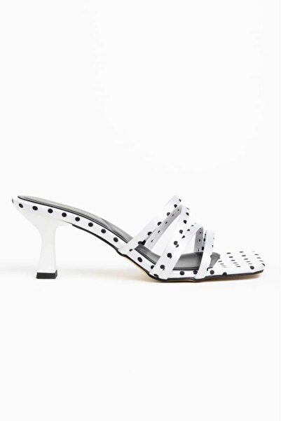 CHICELLA Nancy Polka Dot Short Heeled Women's Slippers