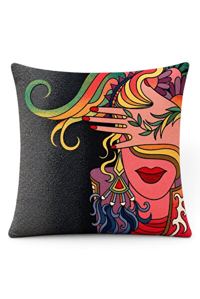 Melih AKSU Goblen Kırlent Pillow Case 43X43 cm Decorative Pillow Case (Withou...