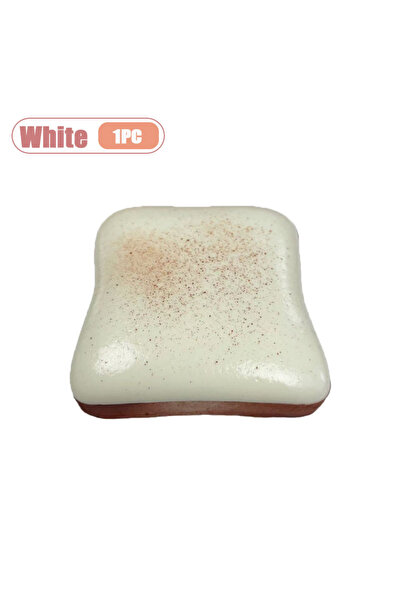 Choice7 White-1PC Ultra Soft Slow Rising Cream Toast Squishy Realistic Food S...