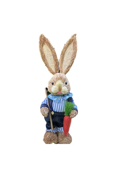 Choice1 35CM A-1PCS Easter Rabbit Decoration Bunny Figure Cattail Craft Ornam...