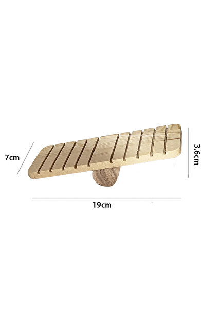Choice7 10 Cute Rabbit Roller Toys Natural Wooden Pine Dumbells Unicycle Bell...