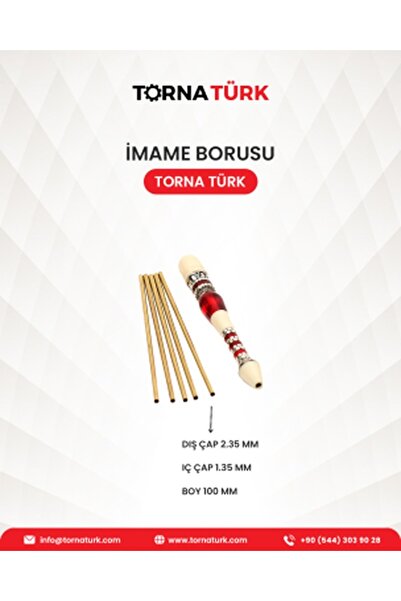 Torna Türk İmame Borusu - Dış Çap 2.35 mm - 10 Adet