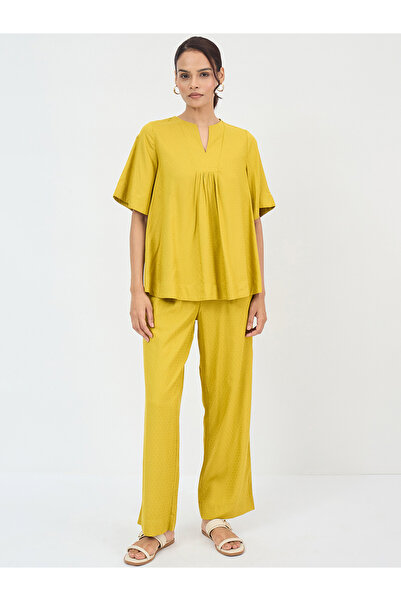 Femmella By Styli Women Dobby Top and Pants Co-Ords