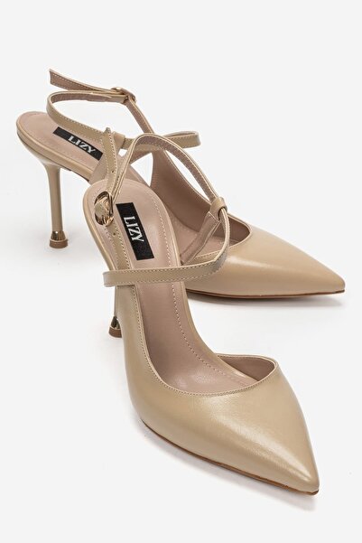Lizy Shoes Women's Black Pointed Toe Thin Heeled Ankle Strap Stiletto Shoes 9 cm