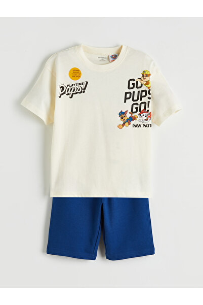 LC Waikiki Set de pantaloni scurți pentru băieți cu imprimeu Paw Patrol