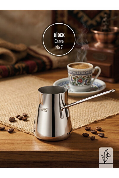 FMS Di̇bek Steel Coffee Pot 7 No |   1000 ml |   18/10 Stainless |