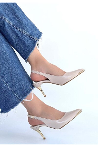 Generic Brand Efwa Beige Skin Heeled Shoes