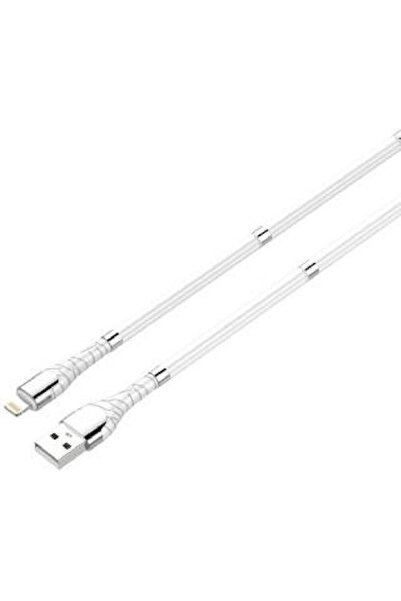 LDNIO LS511 Καλώδιο USB-A σε Lightning Λευκό 1μ (LD-LS511LW)