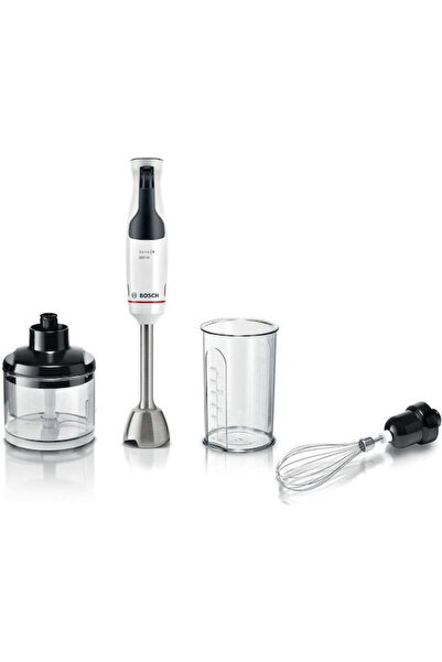Bosch Σειρά 4 Μπλέντερ Χειρός με Ανοξείδωτη Ράβδο 800W Λευκό Κωδικός: MSM4W421