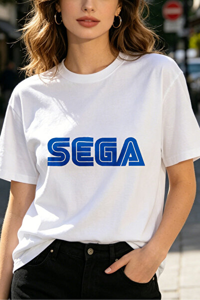Fleck Womens T Shirts Sega Logo Graphic Streetwear Casual Top Unisex Fashion ...