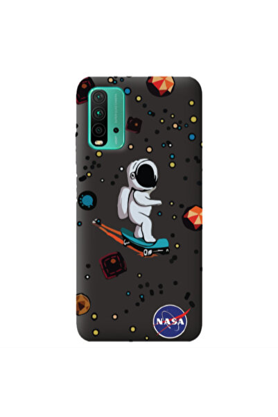Other Xiaomi Poco M3 Astronaut with skateboard Black Colored Silicone TPU Θήκη