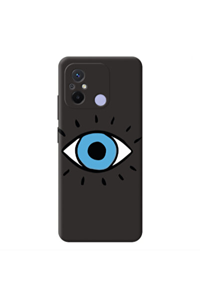 Other Xiaomi Redmi 12C Shining Eye Black Colored Silicone TPU Θήκη
