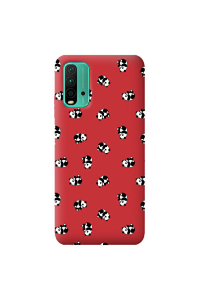 Other Xiaomi Poco M3 Small Pandas Red Colored Silicone TPU Θήκη