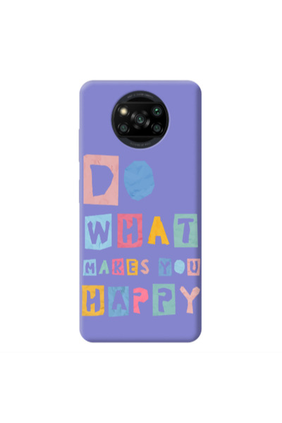Other Xiaomi Poco X3 /X3 Pro Do What Makes Purple Colored Silicone TPU Θήκη