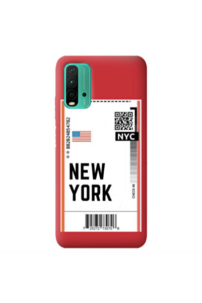 Other Xiaomi Poco M3 New York NYC Red Colored Silicone TPU Θήκη