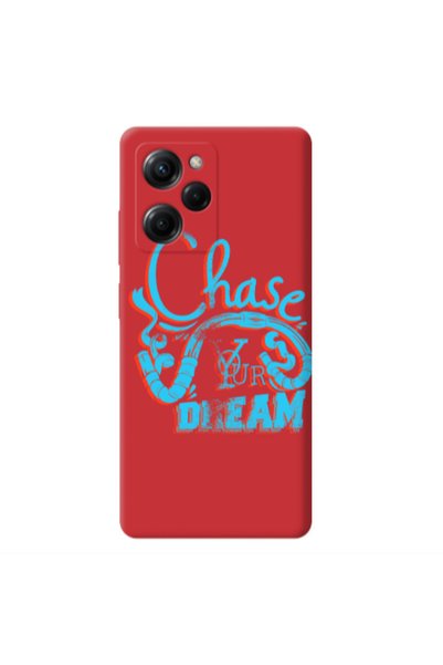Other Xiaomi Poco X5 Pro Chase Your Dream Red Colored Silicone TPU Θήκη
