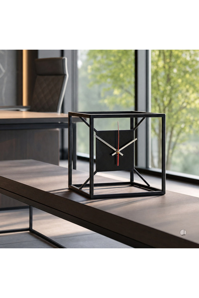 TOHAFY STORE Fashionable Cube-Shaped Clock Suitable for Modern Homes and Offices