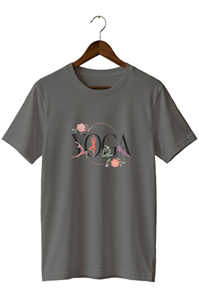 WİDİ Floral Yoga Printed Training T-Shirt Sports T-Shirt