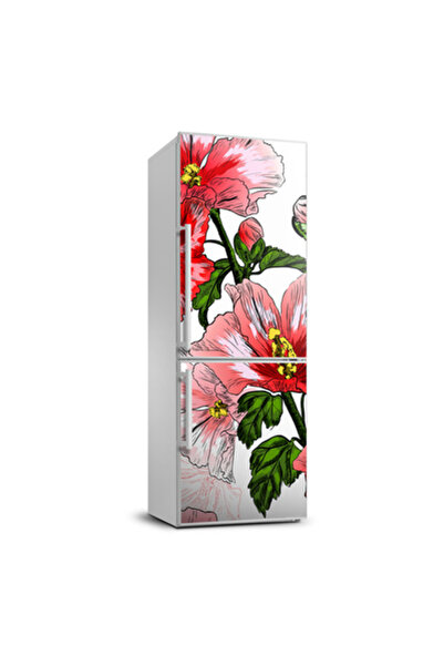 Decormat Autocolant pe frigider flori Hibskus 60 x 180 cm