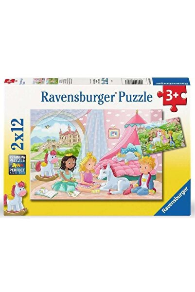 RAVENSBURGER Παζλ 2x12 Πριγκίπισσα και Ιππότες (12000858)
