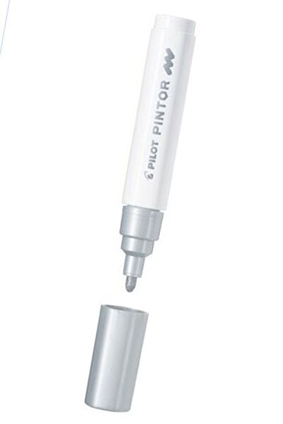 Pilot Μαρκαδόροι Βαφής Pintor Medium Ασημί (SW-PT-MS)