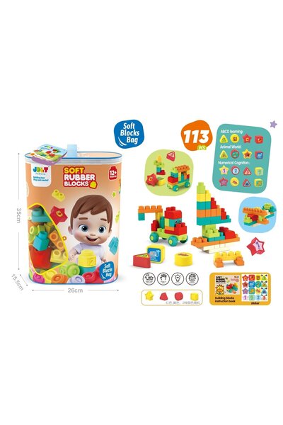 Blue Toys Τουβλάκια σε σακούλα 113 τεμάχια