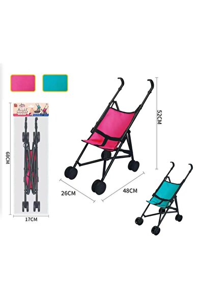 Blue Toys Καρότσι Κούκλας Μεταλλικό Με Σκίαστρο 2 Χρώματα (MKV681052)